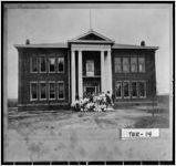 Location: United States, Georgia, Terrell County, SasserDescription Sasser, 1908. Students and faculty at Sasser Public School gather in front of the school for this photograph